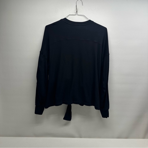 Lululemon Bound to Bliss pullover sweater shirt XS/S cropped wrap black - Picture 3 of 8